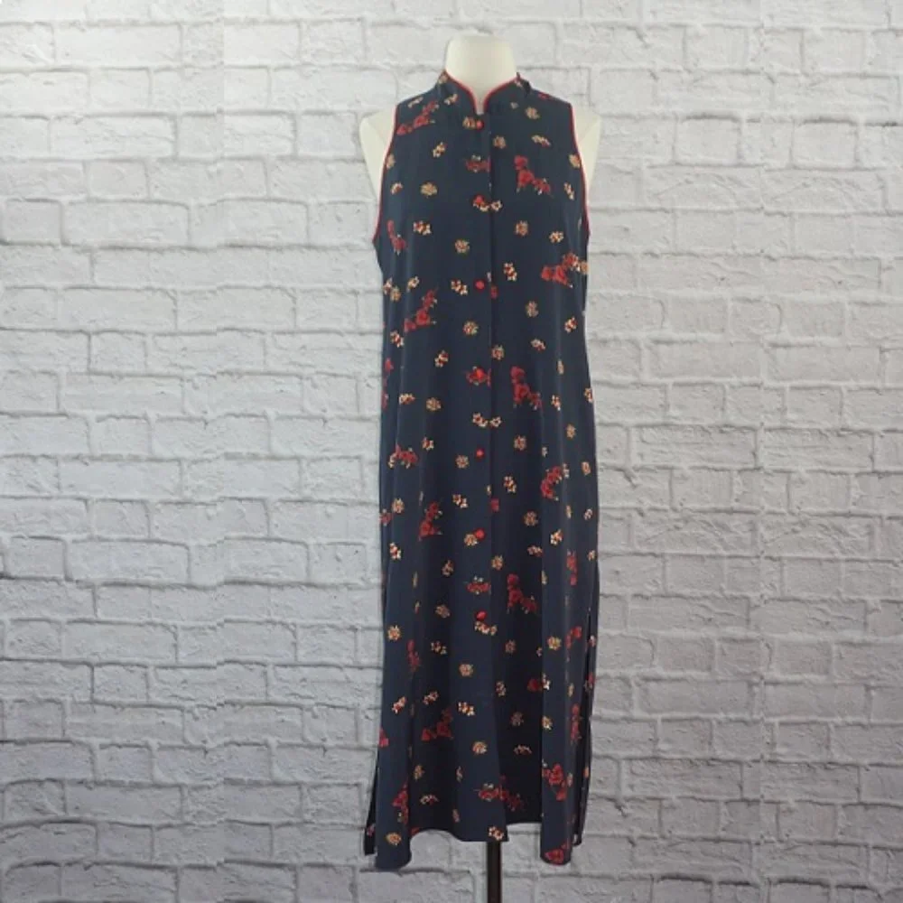 Vintage 90s Floral Dress - Picture 1 of 9